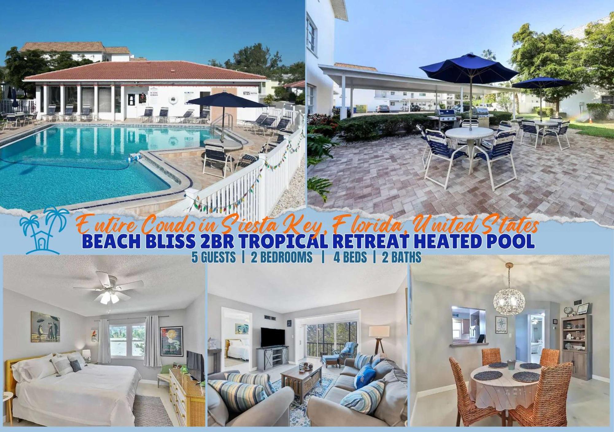 2 Bed 2 Bath Centrally Located On Siesta Key Villa ซาราโซตา ภายนอก รูปภาพ